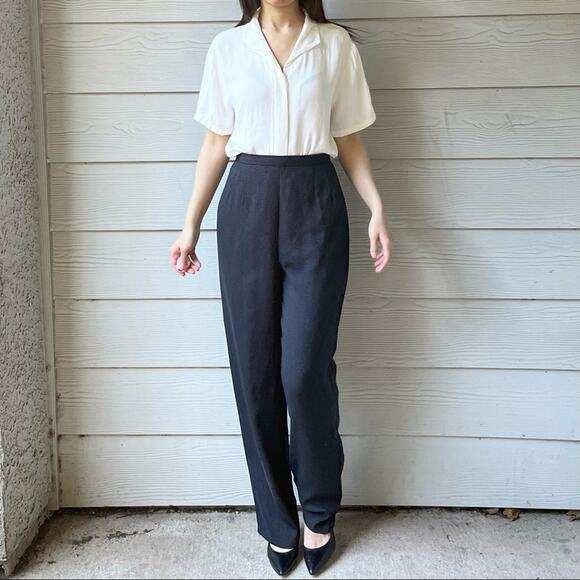 Vintage High Rise Silky Dotted Pants.--ZA1 - Picture 8 of 13